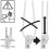Roller Blind Hook for Cord Loop and Bead Chain 8 pcs 3