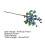 Artificial Blueberry Stems Home Decor 4Pcs 8