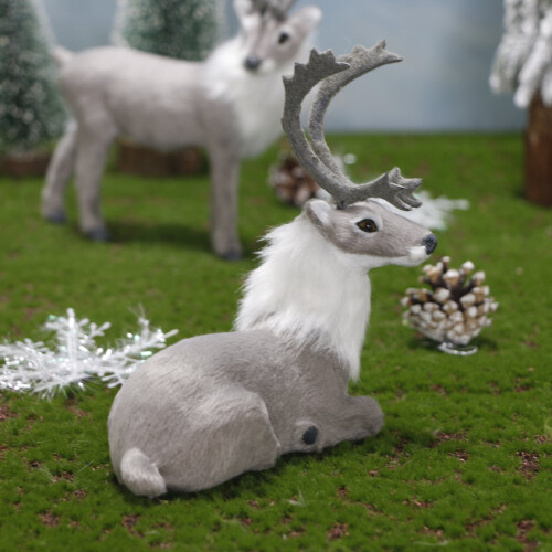 Christmas reindeer figurine plastic mini deer decoration 1