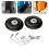 Luggage Caster Wheels Black 80mm x 24mm 2 pcs 6