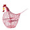 Iron Wire Chicken-Shaped Egg Basket for Kitchen Storage 2