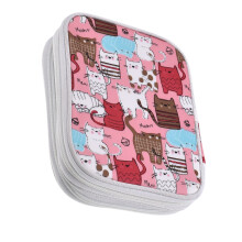 Kaireo Hand-Woven Crochet Tool Bag with Cat Design and