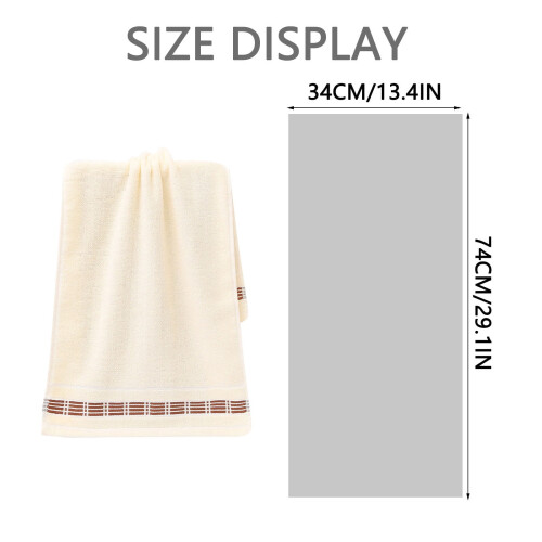Pedty Thick Pool Towel Set Beige 3 pcs 3474 cm 2