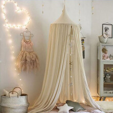 Princess Bed Canopy Mosquito Net 240cm Cotton Canvas
