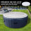 Washranp inflatable hot tub cover round foldable 4