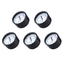 Mini Dial Vacuum Pressure Gauge 0 to -30 inHg Black