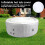 Washranp inflatable hot tub cover round foldable 5