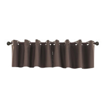 Coffee valance curtains thermal insulated 29x14 in 1 panel