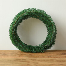 Guirlanda de Natal de 550 cm, decoração artificial de vime verde para interiores, pacote com 1 unidade - Compatível com as festas de Natal.