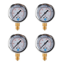 Low Pressure Gauge 0-1 Bar 0-15 PSI 1/4 Inch 68mm Dial