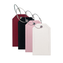 Leather Luggage Tags Faux Leather 4 Pack