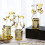 Golden Spinning Candle Holder Set with Cup 1 Pack 6