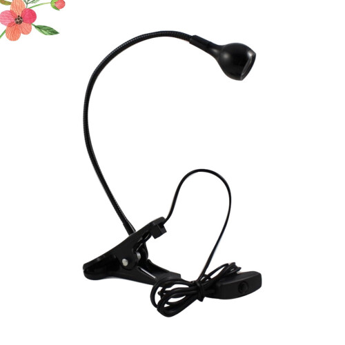LED Clip Table Lamp with Flexible Clamp, Warm White 1