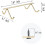 Cabinet mug hook gold metal holder 1 pack 5