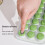 QTBIUQ round ice tray with lid 21-cavity stackable 5