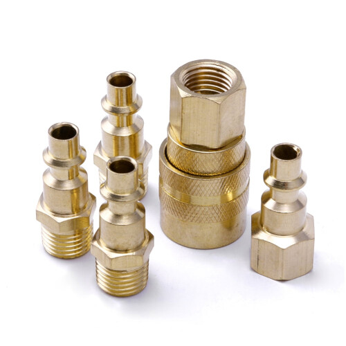 Brass Quick Coupler Fitting 1/4" NPT 5 pcs 1