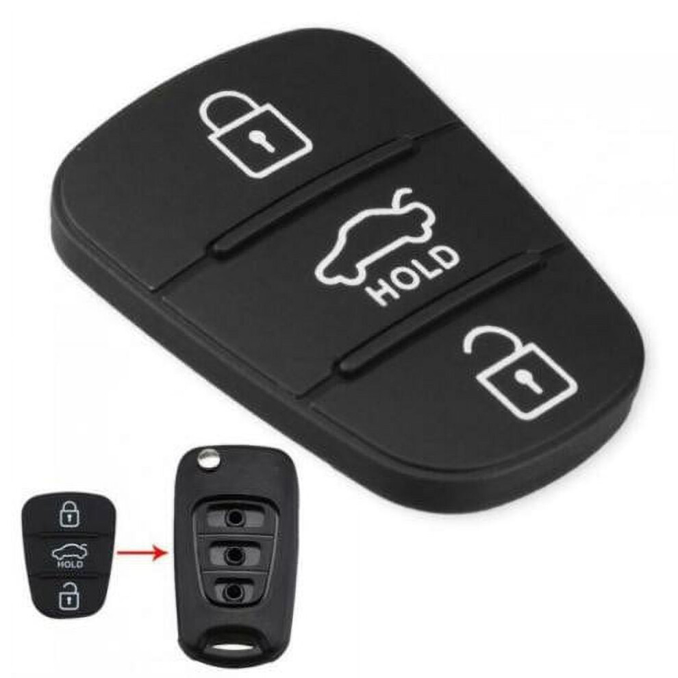 Rubber Button Pad Insert For Hyundai Kia Remote Key Shell 9314556859229