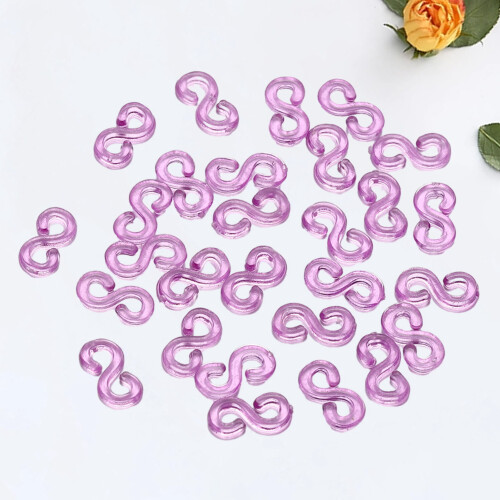 Rubber Band Clips S-Shaped Elastic Connectors 500 pcs 1