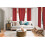 Faux Silk Red Blackout Curtain Panel 63 in with Grommets 1