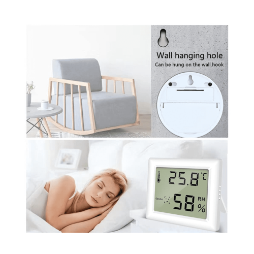 LCD Hygrometer Thermometer Indoor 1 Unit 2