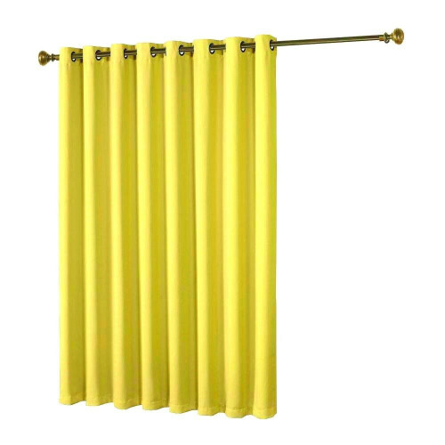 Yellow Thermal Window Panels Blackout Unlined 1 Piece