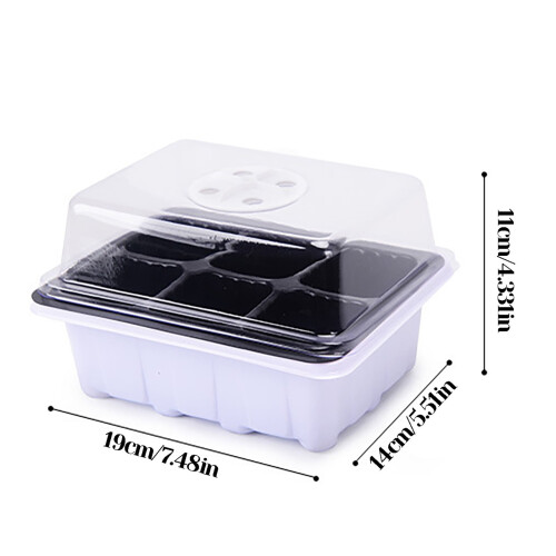 Wamans seedling tray with lid and ventilation 1 pack 1