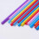 1000 Pcs Colorful Plastic Long Disposable Drinking Straws -t 2