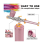 Airbrushset met oplaadbare draadloze compressor, roze 2