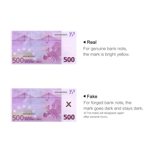 Στυλό ανίχνευσης πλαστών χρημάτων για USD EUR GBP JPY KRW 1
