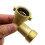 Brass 90-Degree Garden Hose Elbow Adapter 4