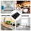 Wooden Spice Rack 3-Tier Telescopic Kitchen Shelf 6