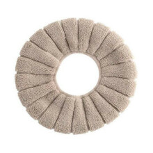 Toilet Seat Cover Khaki Soft Washable Thick