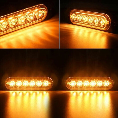 LED-Seitenmarkierungsleuchte, gelb, Aluminium, 2 Stück 1