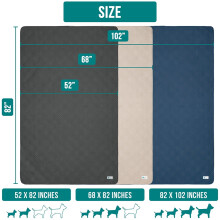 Dog Bed Cover Waterproof 52x82 Inch Brown