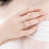 Rose Gold Wedding Ring with Engraved Flower Design 4