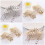 Pettine per capelli da donna con strass, accessorio da sposa, 4 pezzi 3