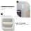 Toilet Tissue Roll Holder Plastic Retractable 1 pc 7