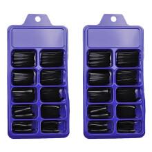 Black Coffin Press-on False Nails 200pcs