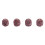 Solacol rhinestone tire valve caps 4 pcs 6