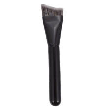 Black contouring makeup brush portable wooden handle