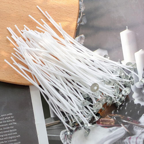 Cotton candle wicks with sustainer 100 pcs 17 cm 2