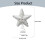 Mini Christmas Tree Topper Glitter Gold Star 2.36 Inch 5