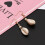 Seashell Drop Earrings Natural Beach Shell Pair 4