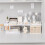 White wire stacking shelf foldable space-saving 3-tier 6