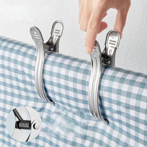 Spring Quilt Clip Hanger Rack Silver 162.5 cm 12 pcs 1