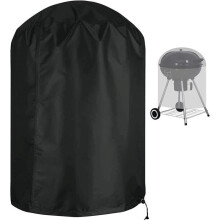 AMOUNE Runde Schutzhülle für Grills – wasserdicht und robust – winddicht, UV- und wasserabweisend (71 x 73 cm) Schwarz