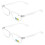 Reading Glasses Anti-Blue Light +2.50 2 Pairs 2