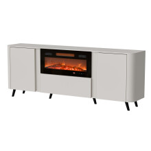 Cama Volare chest of drawers 200 x 39 x 75 cm cashmere + fireplace