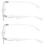 Reading Glasses Anti-Blue Light +2.50 2 Pairs 3