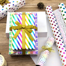 XM Culture Heart Star Wrapping Paper 1 Roll
